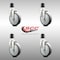Service Caster 5 Inch 316SS Thermoplastic Rubber Swivel 1-3/4 Inch Expanding Stem Caster Set SCC-SS316EX20S514-TPRB-134-4 - alternate 4